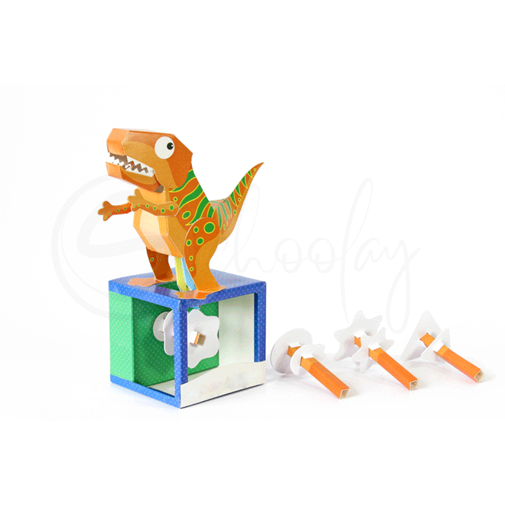 3d Dinosaur Running Away GIF