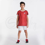 Activate All Day Wear Red And White Tee