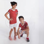 Activate All Day Wear Red And White Tee