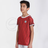 Activate All Day Wear Red And White Tee