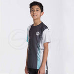 Activate All Day Wear Black and Teal Tee