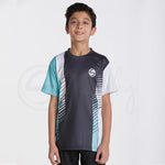 Activate All Day Wear Black and Teal Tee