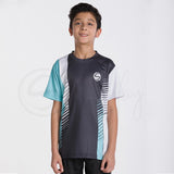 Activate All Day Wear Black and Teal Tee