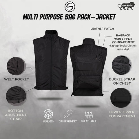 Black JackPack and Backpack  Core Functionality