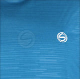 Classic Teal Stripes Embossed Tee