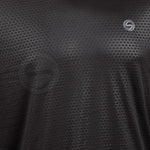 Full Sleeves Hexagon Embossed Tees Black