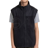 Polar English Fleece Bomber Vest Black