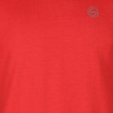 Solid Salmon Red Crew Neck Zero Stain 100 Percent Premium Cotton T shirt