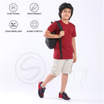 Stain Repeller Solid Maroon Tee
