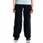 Black 4 in 1 Convertible Cargos Full Pant three quarters Shorts and Pouch