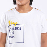 Zero Stain 100% Premium Cotton Printed White  #Play_IT T-shirt