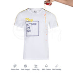 Zero Stain 100% Premium Cotton Printed White  #Play_IT T-shirt
