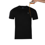 Solid Black Crew Neck Zero Stain 100% Premium Cotton T-shirt