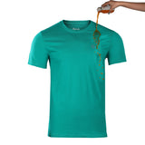 Solid Green Crew Neck Zero Stain 100% Premium Cotton T-shirt