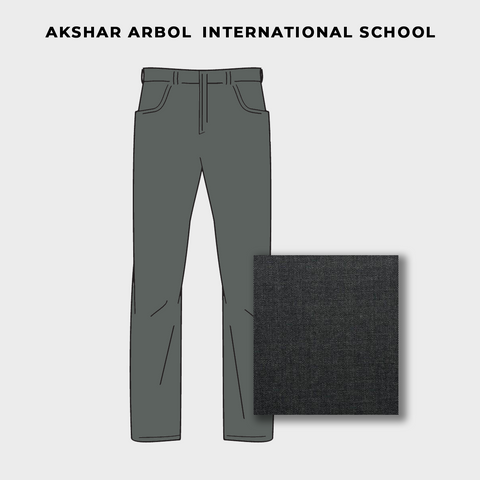 Akshar Arbol Dark Grey Pant & Fabric (G6- G12)