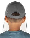 Schoolay Defenders- Charcoal Grey Sporty Detachable Cap shield