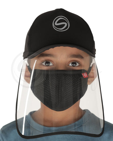 Schoolay Defenders- Sporty Detachable Cap Shield With Kids mask